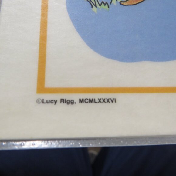 Vintage LUCY RIGGS 1986 Placemat SEE SAW #80269 (professional thick lamination) - Picture 6 of 8